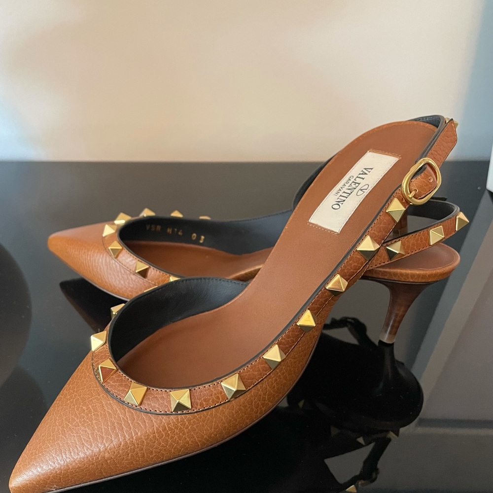 SOLD Valentino rockstud slingback heels